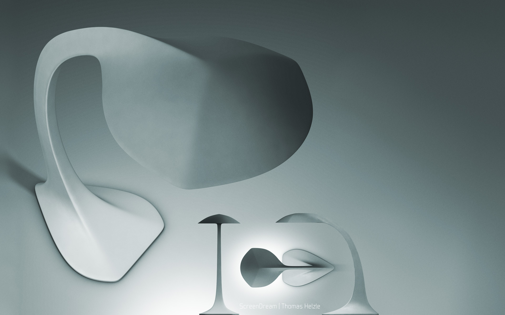 Desk Lamp A wonderfully reduced Design for a lamp in SDS-modelling