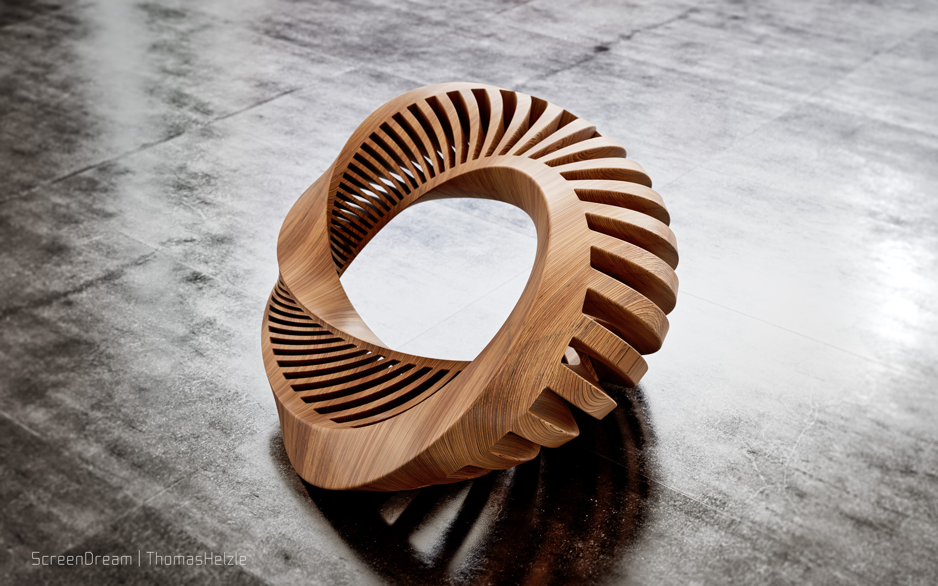 Torriander Wound Torroid in Softimage XSI, Blender and Cycles