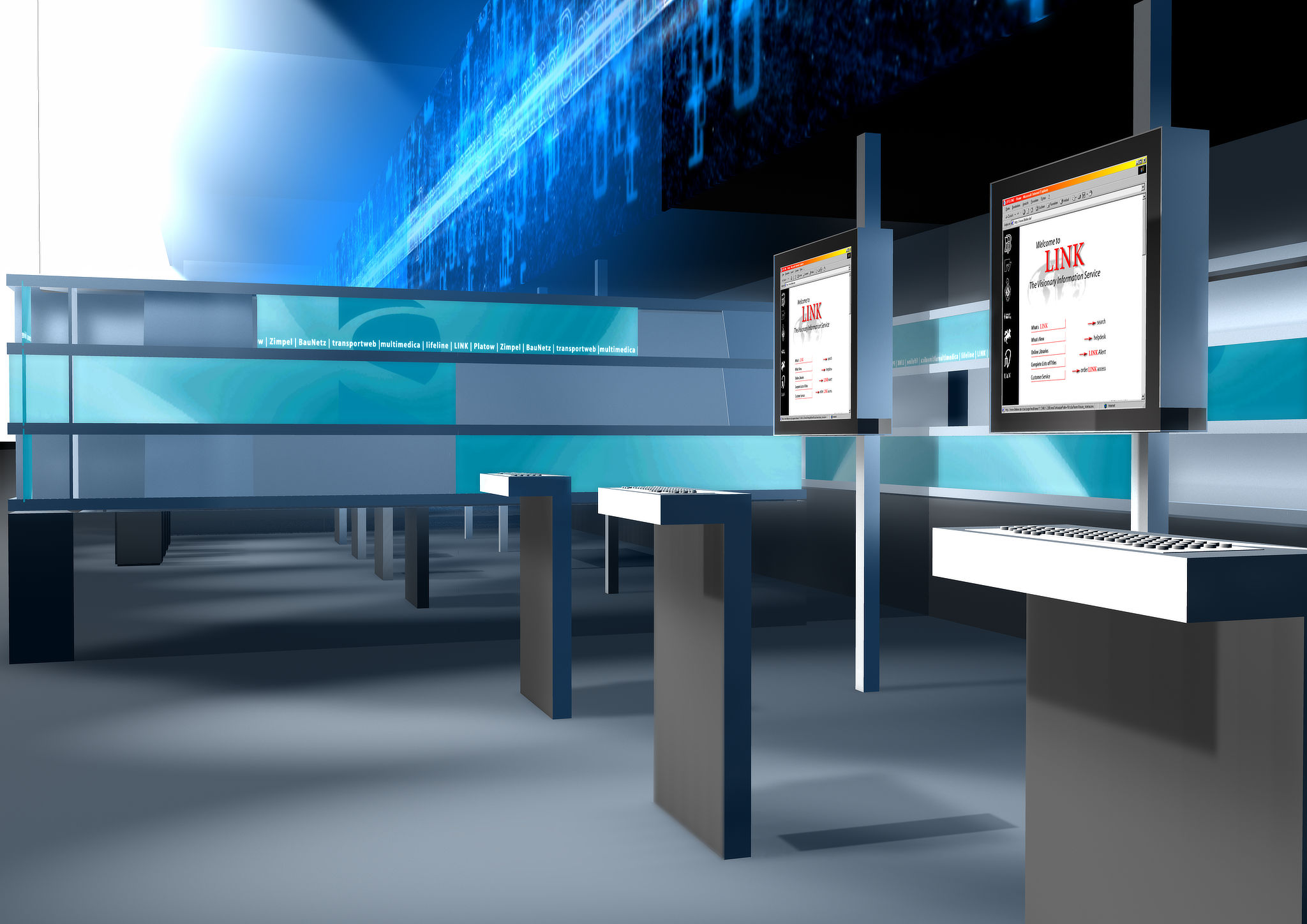 CeBIT 2001 Bertelsmann-Springer lower floor CeBIT 2001 Bertelsmann-Springer lower floor