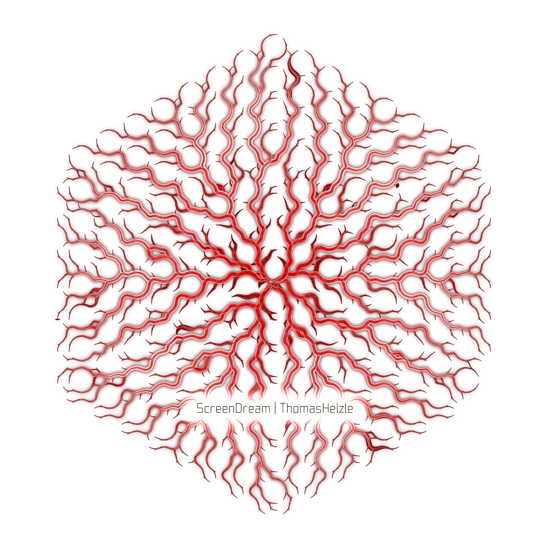 Organic Hexatree created in Grasshopper