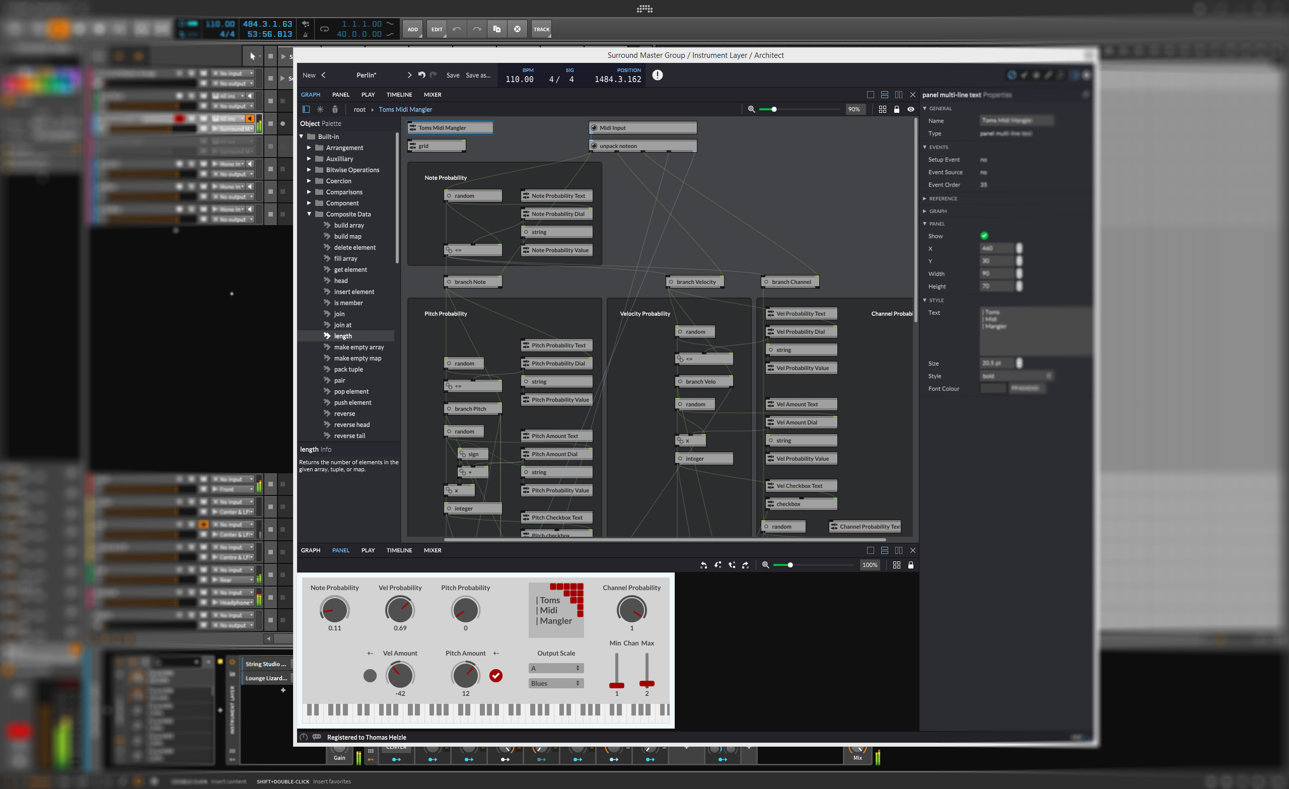 Toms Midi Mangler Loomer Architect My tool for live-wrangling of Midi data for Loomer Architect